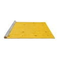 thumbnail image 2 of Ahgly Company Machine Washable Indoor Rectangle Solid Yellow Modern Area Rugs, 7' x 9', 2 of 4