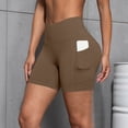 thumbnail image 6 of Xdegoge Biker Shorts for Women Tummy Control Stretchy High Waisted Pull on Yoga Shorts Mid Thigh Fitted Compression Biker Shorts Athletic Workout Running Legging Biker Shorts Wear, 6 of 7