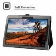 thumbnail image 2 of Epicgadget Case for Lenovo Tab P10 TB-X705F Slim Lightweight Folio PU Leather Folding Stand Cover Case for Lenovo Tablet 2018 Tab M10 10.1 Inch Display (Black), 2 of 4
