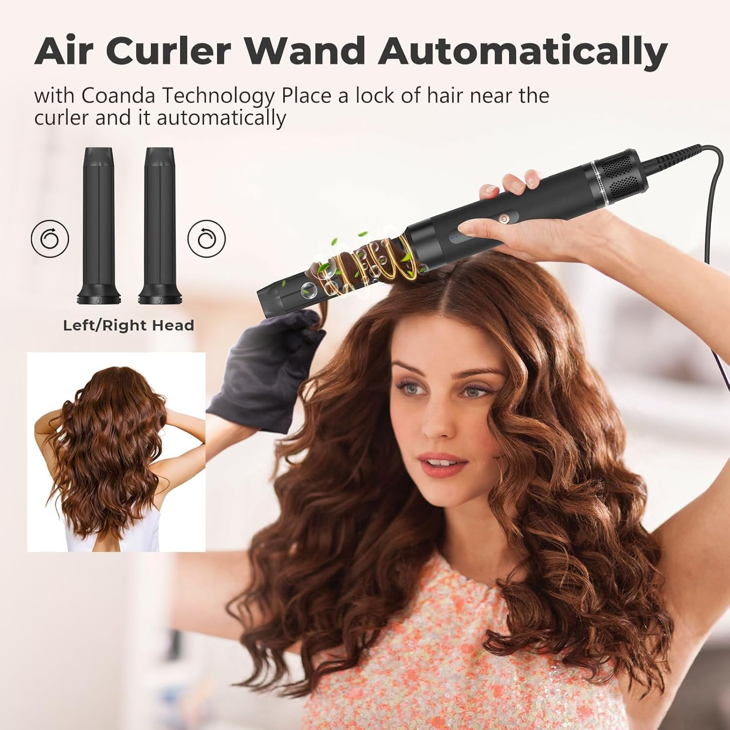 7-in-1 Hair Dryer Brush Set with Diffuser & Concentrator - 110,000 RPM High-Speed Negative Ionic Hair Dryer for Straight, Wavy & Curly Hair