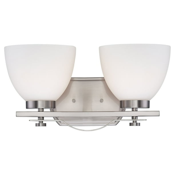 Bentlley 2 Light Vanity Fixture w/ Frosted Glass