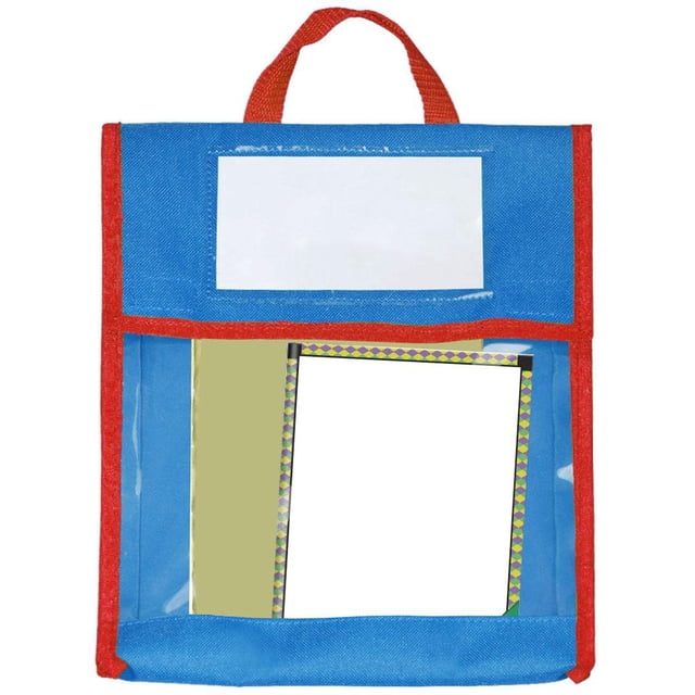 Bolsa de almacenamiento de libros para niños, bolsa de portátil de poliéster capacidad para niños y niñas - Azul CUTICAT Bolsas de libros portátiles