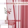 thumbnail image 3 of Sheer Curtains es Long with Eyelet Sheers Window Curtains Panels Privacy Light Filtering Voile Grommet Top Drapes for Living Room/Hotel Rideaux ( Wide ), 3 of 8