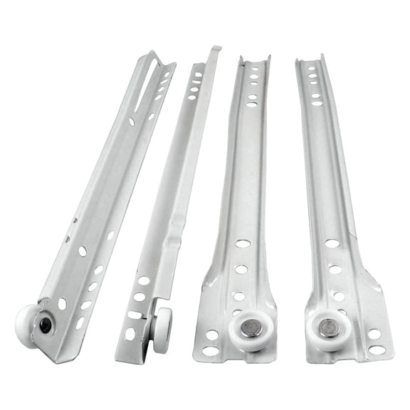 Unique Bargains Drawer Cabinet Metal 10" Silence Wheel Slides Track Set