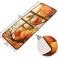 thumbnail image 2 of Dreamtimes Abstract Maple Leaves Hallway Runner Rug 2'x6' Kitchen Rug with Rubber Backing Autumn Window View Non Slip Entryway Rug Runner Washable Soft Area Rug for Hallway Bedroom Kitchen Decor, 2 of 6