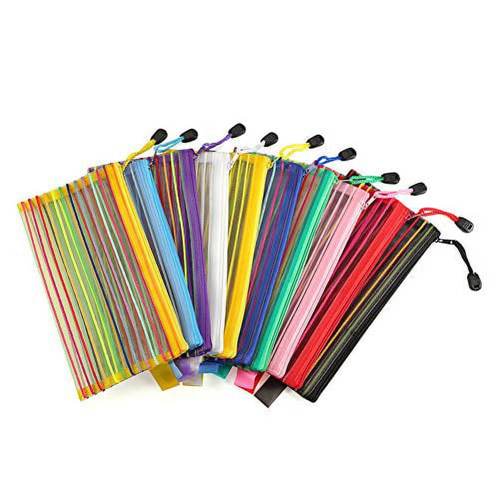 Pro Art Mesh & Vinyl Zipper Bag 10x13, Mesh Zipper Pouch Bags, Travel  Pouch, Mesh Pouches for Organization, Board Game Storage Bags, Mesh Pencil