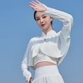 thumbnail image 7 of Rovga Women'S Swimwear Cover Ups Long Sleeve Sunscreen Clothing Ice Silk Summer Thin Jacket Outdoor Riding Sunshade Clothing One Size White, 7 of 7