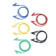 thumbnail image 1 of Cable de prueba de pinza de cocodrilo 5 piezas de cable de prueba de silicona de latón de doble extremo para vehículo Fugacal Otros, 1 of 8