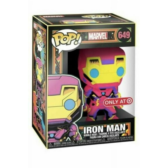 FUNKO POP! MARVEL IRON MAN BLACKLIGHT #649 BLACK LIGHT DISNEY