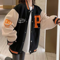 thumbnail image 3 of -Chaqueta de béisbol Vintage para mujer, abrigo de gran tamaño, moda coreana, ropa de calle Y2k, chaquetas universitarias, Bomber, estética, 3 of 5