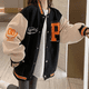 thumbnail image 3 of -Chaqueta de béisbol Vintage para mujer, abrigo de gran tamaño, moda coreana, ropa de calle Y2k, chaquetas universitarias, Bomber, estética, 3 of 5