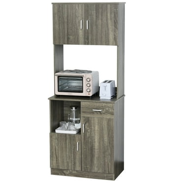 Hodedah Free Standing Kitchen Cabinet, Beech - Walmart.com