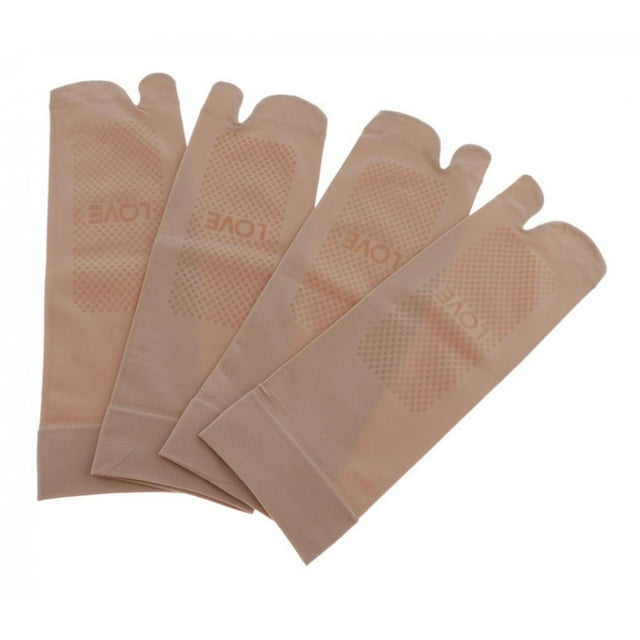 2 pares de calcetines Tabi Toe Slipper Calcetines antideslizantes piel, 24x8cm Piel Hugo Calcetines tobilleros Tabi para mujer