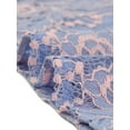 thumbnail image 5 of INSPIRE CHIC Women‘s Chroect Lace See Through Floral Color Block Blouse Grey Blues S, 5 of 5