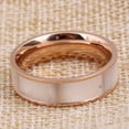thumbnail image 5 of 6MM Natural Shell Titanium Steel Band Men/Women's Gold/Rose Gold Ring Size 6-10, 5 of 6