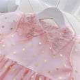 thumbnail image 3 of URMAGIC Toddler Baby Girls Doll Collar Princess Dress Sequins Tulle Gown Dress, 3 of 7