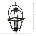 thumbnail image 4 of Progress Lighting Bradshaw 1-Light Outdoor Hanging Lantern, Textured Black, Clear Glass, 4 of 7