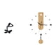 thumbnail image 1 of Figura de escritorio,Escultura abstracta de pensador para la oficina o el hogar,Reloj de pared,Reloj de pared decorativo para baño o dormitorio,Reloj de pared redondo silencioso,sin, 1 of 8