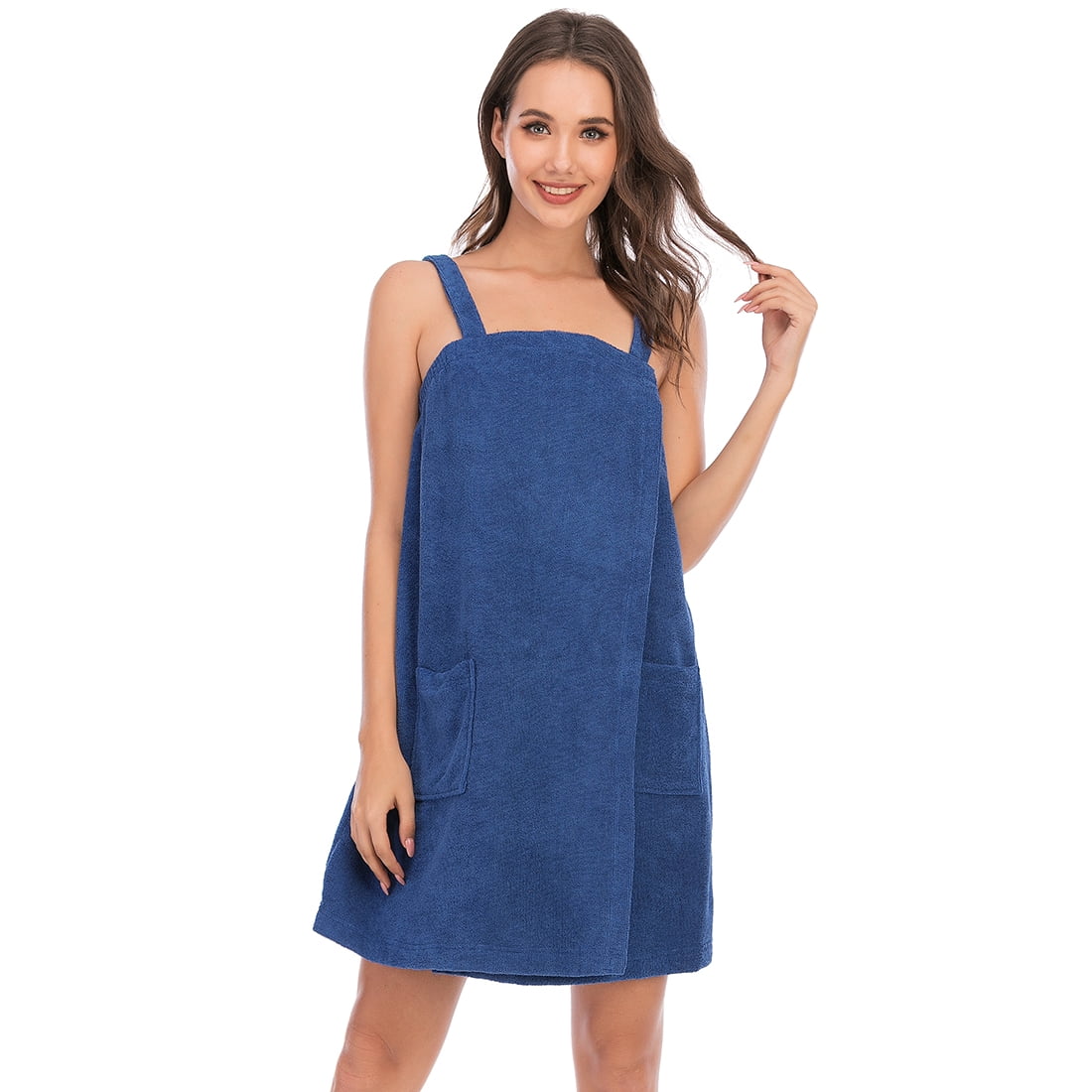 Eternatastic Womens Bath Shower Wrap Body Towel Wraps Spa Gym Pool Travel Bath Towels with Pockets