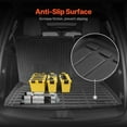 thumbnail image 6 of KFFKFF Cargo Mats Suitable for Chevrolet Tahoe & GMC Yukon 2021-2024, Tailored TPE Cargo Liner Set for SUVs, Substitute for Trunk and Rear Seat Protection, Trunk Mat and Backrest Mats, 6 of 9