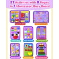 thumbnail image 3 of Juguetes Montessori Exorany de Busy Board para niños pequeños de 1 a 4 años, 3 of 6