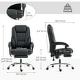 thumbnail image 3 of Vinsetto Chaise de Bureau de Massage, Chaise de Jeu Inclinable, Noire, 3 of 10