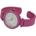 thumbnail image 2 of Blekon Collections Quartz Womens Rhinestone Bezel Matte Finished Cuff Bangle Watch, 2 of 5