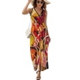 thumbnail image 2 of Pastel Rainbow Lollipop Sleeveless Dress Dresses Women Summer Evening Dresses Ladies Bohemia Long Dresses, 2 of 9