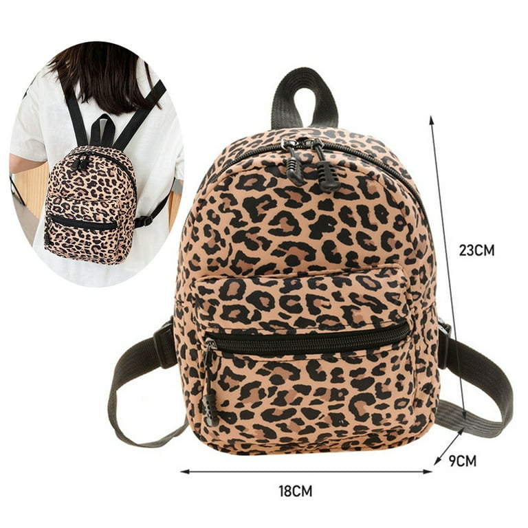 Fashion Girls Mini Backpack School Backpack Bag,Leopard print - Walmart.com