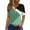 #14,Mint Green, variant on Clothes Womens Tops Long Sleeve Shirts Spring Fall Casual Colorblock Round-Neck Stitching Contrast Color T-shirt Blouse