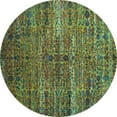 thumbnail image 1 of Ahgly Company Indoor Round Persian Turquoise Blue Traditional Area Rugs, 6' Round, 1 of 4