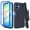 Blue, variant on Thousandgear For Samsung Galaxy A06 2024 Case with Belt Clip, Slim Full Protection Hybrid Case & Rotating Belt Clip Holster with Built in Kickstand, Built in Screen Protector Deer