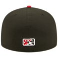 thumbnail image 4 of Men's New Era Black/Red Fresno Grizzlies Theme Night 59FIFTY Fitted Hat, 4 of 5