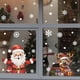 thumbnail image 1 of Pegatinas para Ventana de Cristal con Copos de Nieve de Papá Noel Hot6sl, 1 of 7