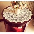 thumbnail image 2 of Handmade Crochet Cotton Table Cloth Lace Doilies Round Lace Tablecloths 18 Inches., 2 of 7
