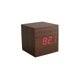 thumbnail image 2 of LED Reloj Digital Control de Voz Termómetro Cuadrada Decoración Hogar Oficina Marrón + rojo BLESIY Relojes de alarma, 2 of 8