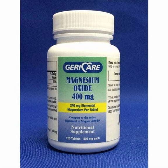 Magnesium Oxide Tablets, 400mg, [Compare to Magox] (Bottle of 120)