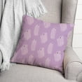 thumbnail image 3 of Creative Products Purple Haunty Ghost Pattern 20 x 20 Spun Poly Pillow, 3 of 3