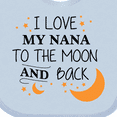 thumbnail image 4 of Inktastic I Love My Nana to the Moon and Back Boys or Girls Baby Bib, 4 of 4