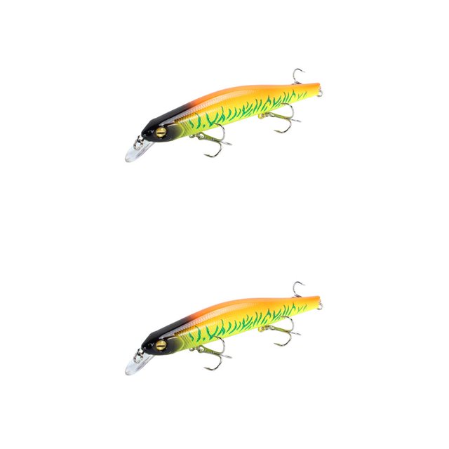 Yuarrent Señuelo artificial Swimbait Hook Hard Bait 3D Eyes Señuelo de hundimiento lento Crankbait Aparejos de pesca, Tipo C C 2piezas Yuarrent CBP151162