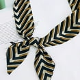 thumbnail image 7 of Riguas Women Men Fashion Geometric Pattern Headband Ribbon Tied Bag Wrapped Handle Ribbon Faux Silk Scarf Turban Long Hair Band, 7 of 7