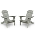 thumbnail image 7 of uhomepro Outdoor Adirondack Chairs Set of 2, Folding Fire Pit Chair, Weather Resistant Patio Lawn Chair for Outside Deck Garden Backyard Balcony, Gray B, 7 of 7