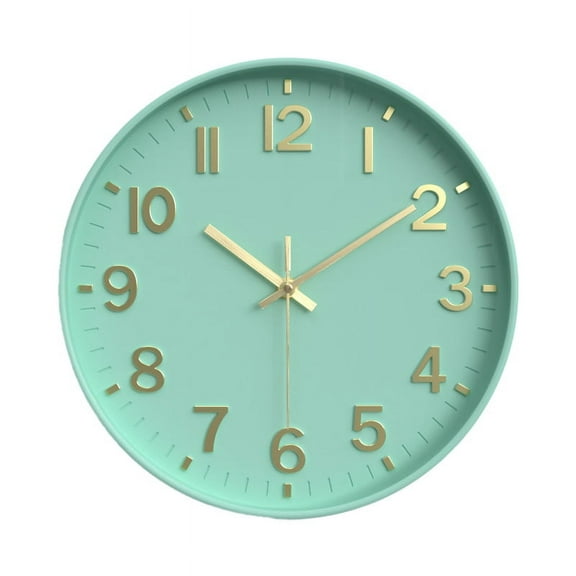 Silent Modern Clock for Wall, 3D Numbers Wall Clock for Kitchen Bedroom Living Room Office Classroom Decor Colour 1
