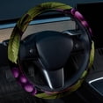 thumbnail image 2 of Grape 14.5 Inch Printing PVC Leather Auto Accessories Steering Wheel Cover Car Wheel Covers Steering Wheel Cover, 2 of 6
