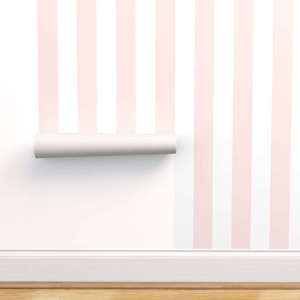 Candy Stripe Wallpaper by Wallshoppe  Pink