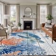 thumbnail image 2 of Rectangle Rug 5x8ft Area Rug,Underwater Turtle Ocean Starfish Area Rugs for Living Room Bedroom,Sea Coral Wood Board Floor Mat Non-Slip Non-Shedding Carpet Indoor Accent Rugs, 2 of 9