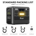 thumbnail image 4 of FOSSiBOT Portable Power Station 2048Wh/2400W LFP Battery Solar Generator Home Backup Outdoor, 4 of 10