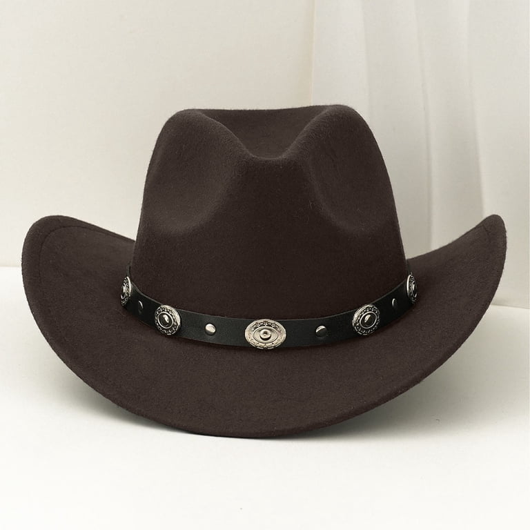 Stylish Dark Coffee Cowboy Hat Coffee Cowboy Hat main image 4
