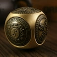 thumbnail image 3 of HAOANBrass Hexagonal Ball Spinner  Luxurious Hand Fidget for Stress Relief and Focus Enhancement B, 3 of 5
