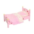 thumbnail image 1 of Cama de Muñeca para Bebé, Regalos para Niñas, Muebles de Madera con Juego de Cama, Dormitorio Rosa para Muñeca de 30cm, Accesorios de Decoración, Ador, 1 of 9
